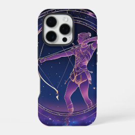 Funda Para iPhone 16 Pro Signo zodiacal Sagitario Celeste