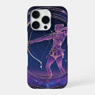 Funda Para iPhone 16 Pro Signo zodiacal Sagitario Celeste