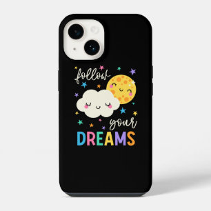 Funda Para iPhone 14 Sigue tus Sueños Nube y Luna