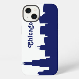 Silueta de Chicago Azul