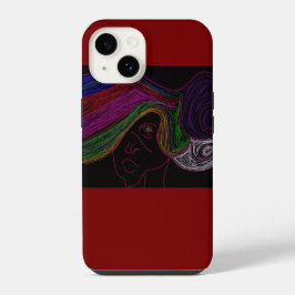 Funda Para iPhone 14 Silueta de neón