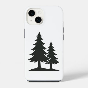 Funda Para iPhone 14 Silueta de pino sereno