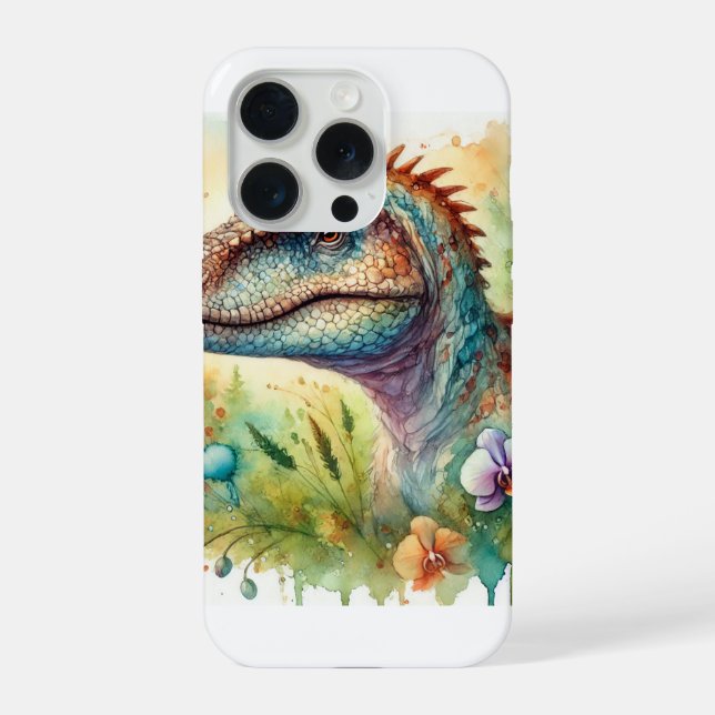 Funda Para iPhone Silvisaurus Serenity 020924AREF143 - Watercolor (Reverso )