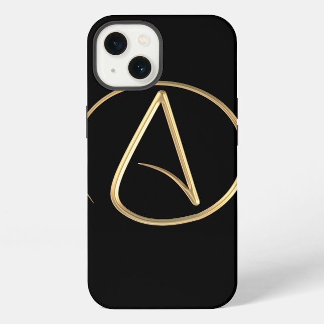 Funda Para iPhone Símbolo ateo (Reverso )