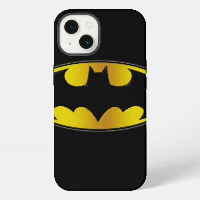 Funda Para iPhone Símbolo de Batman | Logo de gradiente ovalado (Reverso )
