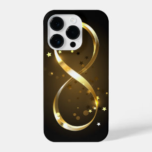 Funda Para iPhone 14 Pro Símbolo de infinito dorado
