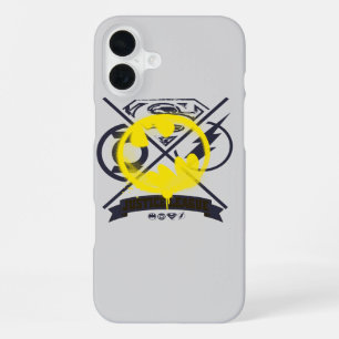 Funda Para iPhone 16 Plus Símbolo de murciélago etiquetado sobre la Liga de