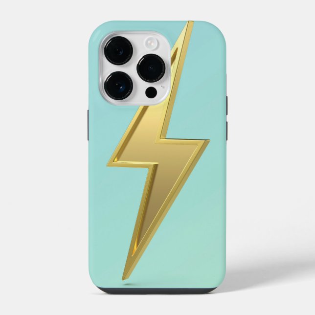 Funda Para iPhone Símbolo de perno relámpago (Reverso )