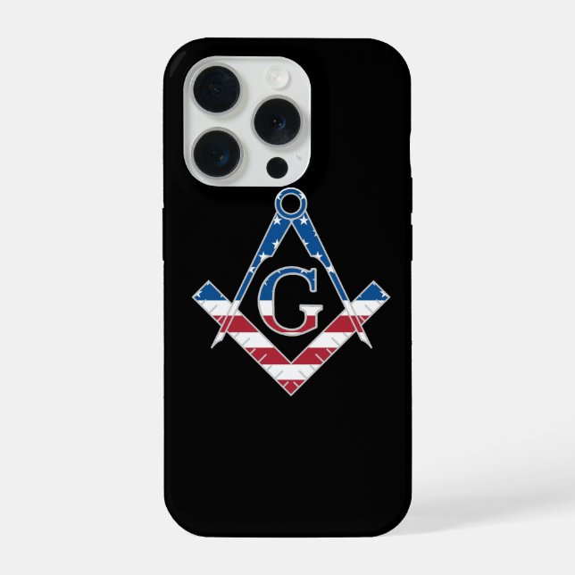 Funda Para iPhone símbolo freemasonico de EE. UU. (Reverso )