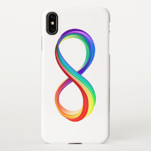Funda Para iPhone XS Max Símbolo infinito arcoiris en capas