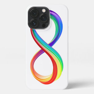 Funda Para iPhone 13 Pro Símbolo infinito arcoiris en capas