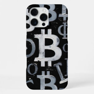 Funda Para iPhone 16 Pro Max Símbolos de Bitcoin (Estilo: 1)