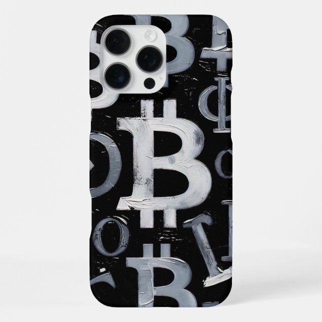 Funda Para iPhone Símbolos de Bitcoin (Estilo: 1) (Reverso )