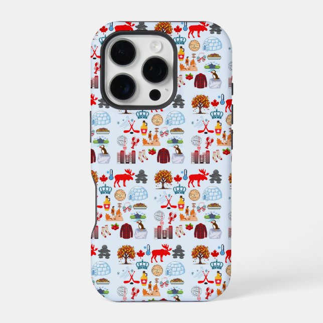 Funda Para iPhone Símbolos de Canadá (Reverso )