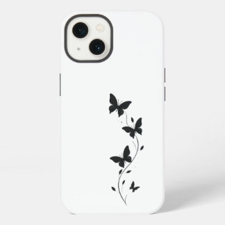 Simple black butterflies