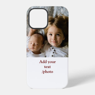 Funda Para iPhone 12 Pro simple minimal AGREGA TU FOTO TEXTO NAVIDAD C