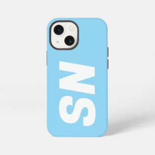 Funda Para iPhone 13 Mini Simple Moderno Elegante Nombre Minimalista Azul Cl