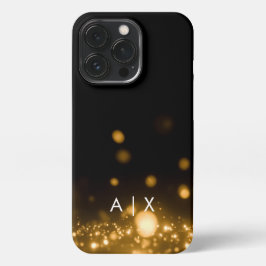 Funda Para iPhone 13 Pro Simple monograma de nombre de pareja