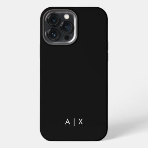 Funda Para iPhone 13 Pro Max Simple monograma de nombre de pareja
