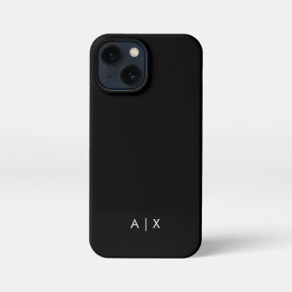 Funda Para iPhone 13 Mini Simple monograma de nombre de pareja