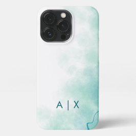 Funda Para iPhone 13 Pro Simple monograma de nombre de pareja