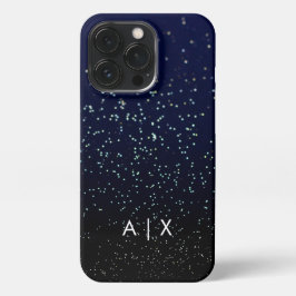 Funda Para iPhone 13 Pro Simple monograma de nombre de pareja