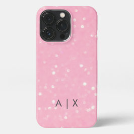 Funda Para iPhone 13 Pro Simple monograma de nombre de pareja