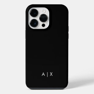 Funda Para iPhone 14 Pro Max Simple monograma de nombre de pareja