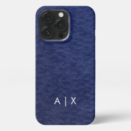 Funda Para iPhone 13 Pro Simple monograma de nombre de pareja