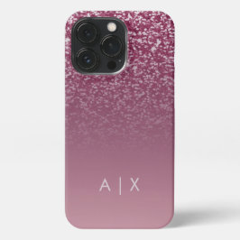 Funda Para iPhone 13 Pro Simple monograma de nombre de pareja
