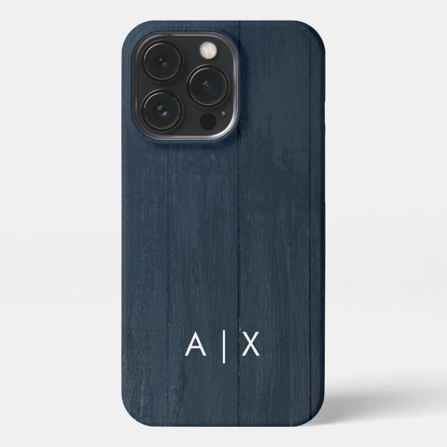 Funda Para iPhone Simple nombre de pareja monograma (Reverso)