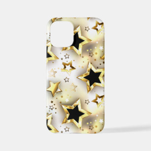 Funda Para iPhone 12 Mini Sin inconvenientes de luz con estrellas de oro