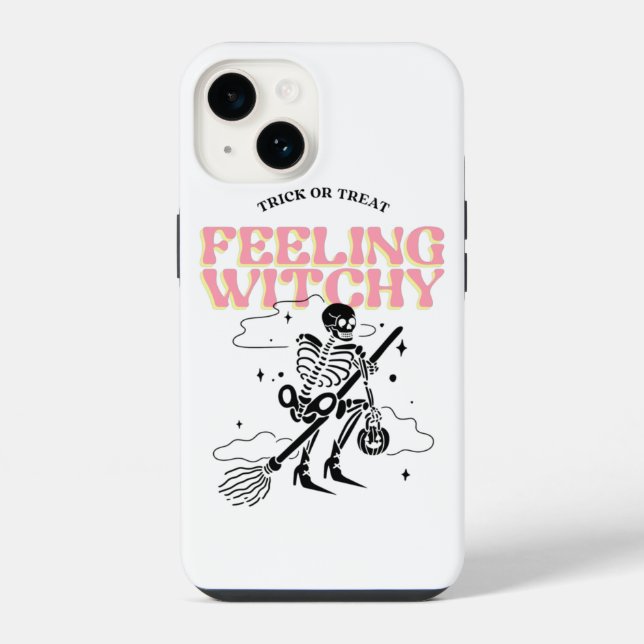 Funda Para iPhone Sintiéndose Bruja  (Reverso )