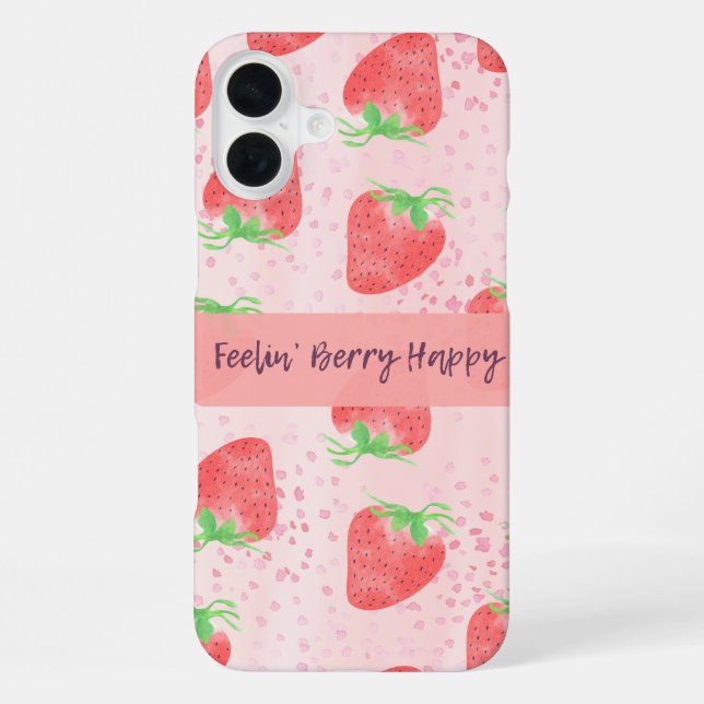 Funda Para iPhone Sintiéndose muy feliz con las bayas (Reverso )