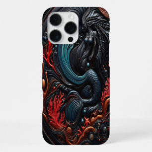 Funda Para iPhone 16 Pro Max Sirena en medio de corales vibrantes y texturas oc