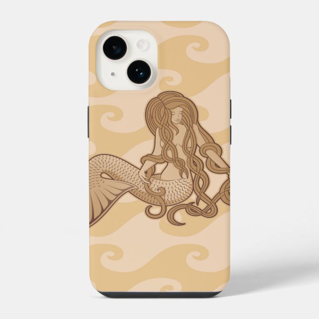 Funda Para iPhone Sirena sentada (Reverso )