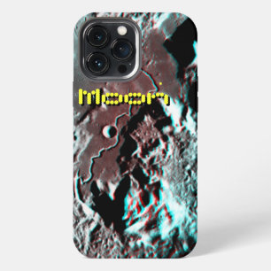 Funda Para iPhone 13 Pro Max Sitio de aterrizaje de Apolo 15 Anaglifo