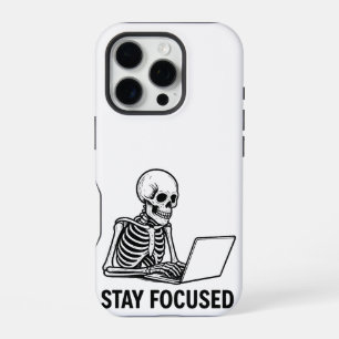 Funda Para iPhone 16 Pro Skeleton en la laptop: mantente centrado