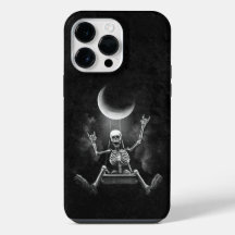 Skeleton Swinging Moon