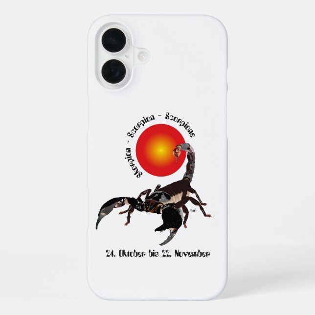 Funda Para iPhone Skorpion - Sternzeichen iPhone Hülle (Reverso )