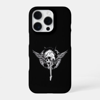 FUNDA PARA iPhone 16 PRO SKULL ROCK