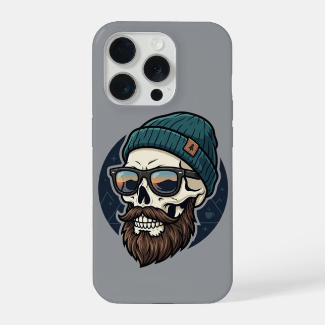 Funda Para iPhone Skully beanie hipster. (Reverso )