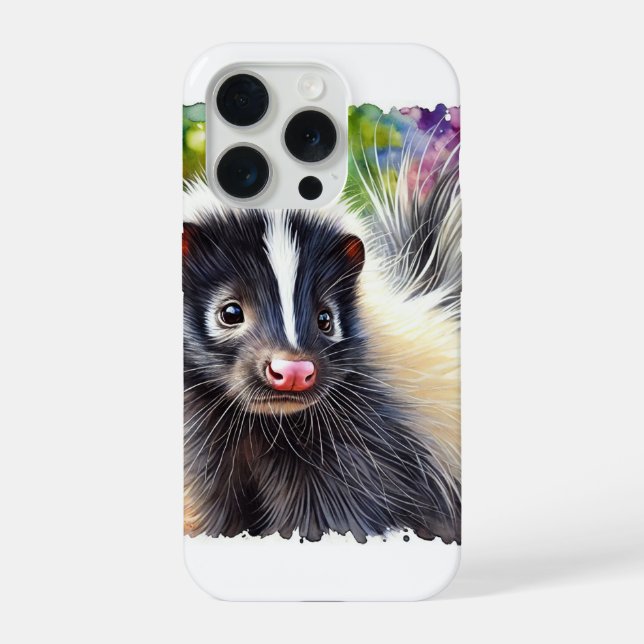 Funda Para iPhone Skunk Serenity 310824AREF119 - Watercolor (Reverso )