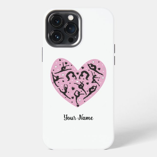 Funda Para iPhone Sleek Rhythmic Gymnastics Personalized Phone Case (Reverso )