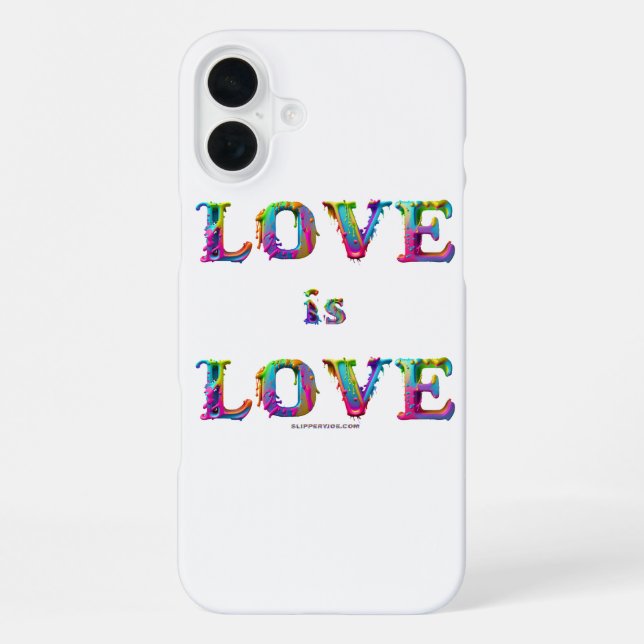 Funda Para iPhone SlipperyJoe el amor es el amor por el derretimient (Reverso )