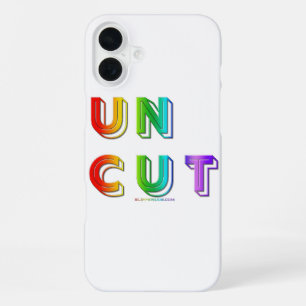 Funda Para iPhone 16 Plus SlipperyJoe sin cortar vibrante animado neón arcoí