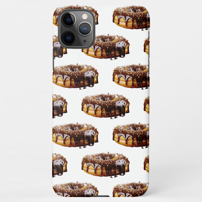 Funda Para iPhone SlipperyJoe's decadent donut covered thick glossy  (Reverso)