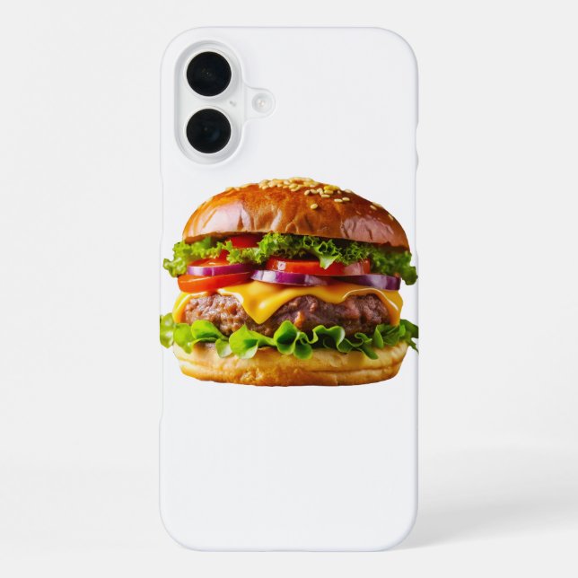 Funda Para iPhone SlipperyJoe's mouthwatering cheeseburger crispy ba (Reverso )