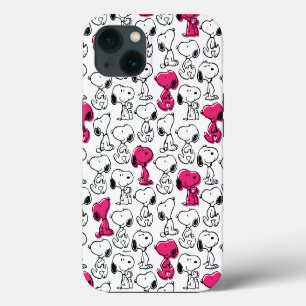 Snoopy Black & Magenta Pattern