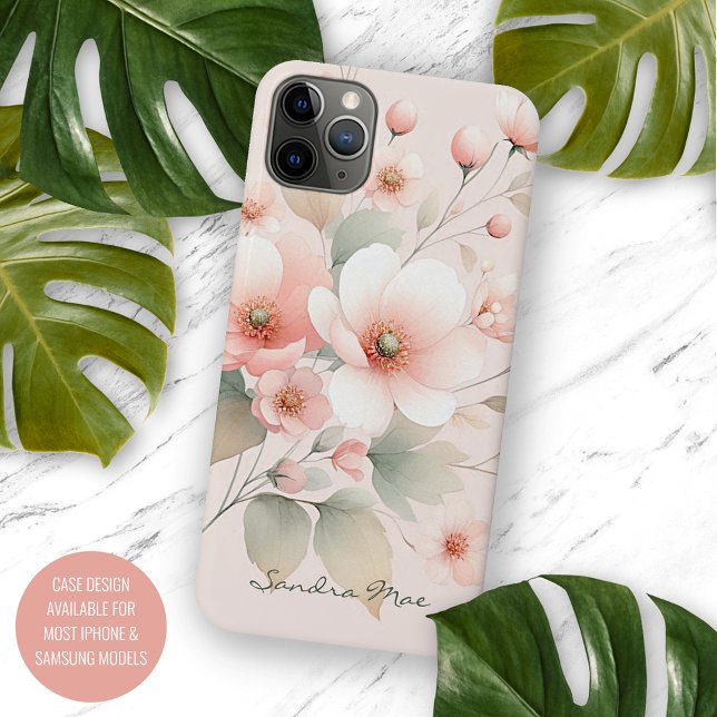 Funda Para iPhone Sofisticadas Flores De Agua Delicada Y Elegante (Subido por el creador)